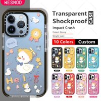 Suốt Dày suốt chống sốc dẻo Mềm silicon Siêu lưng Mỏng Cho Ốp Điện Thoại Hình Vịt Hello Kitty Cho  IPhone 15 14 13 Pro Max 12 11 Xs Xr X 7 8 Plus Se 20 22 Thời Trang TPU điện thoại trong nắp Cho ̂́ng đính va bẩn CaseTify