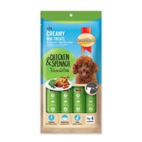 Súp Thưởng SmartHeart Creamy Cho Chó Loại Gà Và Bó Xôi