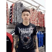 SUPER ️🛒 SALE 10.10 Áo phông nam đính đá hình con sói đẹp . . , '