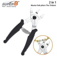 Super B TB-3323 Original 2 trong 1 Master Link Kìm The Trident Bike Chain Magic Button Kẹp Remover Connect Chain Repair Tools
