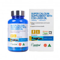 Super Calcium Supplement With Cod Liver Oil 1000mg - Viên uống bổ sung dầu gan cá