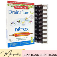 Super Diet Nước Uống Hỗ Trợ Thải Độc Đẹp Da Drainaflore Bio Detox 15ml 20 Ống