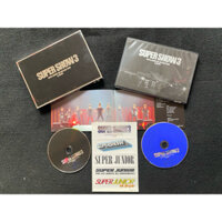 Super junior album super show 3 đã khui seal, 2 Dvd photobook đầy đủ đồ như hình.