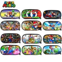 Super Mario Bros Kawaii Anime Hình Đựng Unisex Văn Phòng Phẩm Túi Trở Lại Trường Học Trẻ Em Quà Tặng Sinh Nhật Túi Dép Nỉ Chất Liệu