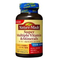 Super Multiple Vitamin & Minerals Nature Made của Nhật 120 viên