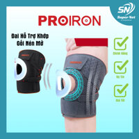 [Super Net] Bó Gối Thể Thao PROIRON - Đai Hỗ Trợ Khớp Gối Silicon Lò Xo Nén Mở, Chống Trượt, Thoáng Khí, Hàng Chính Hãng