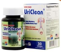 Super Power UriClean - Giúp tan sỏi thận, trị viêm nhiễm hệ tiết niệu- Lọ 30 viên