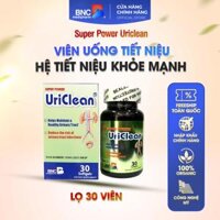 Super Power UriClean - Hỗ trợ tăng cường sức khỏe đường tiết niệu - Lọ 30 viên