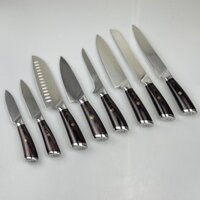 Super S Xử Lý Gỗ Damascus Steel Knife Set Cho Nhà Bếp