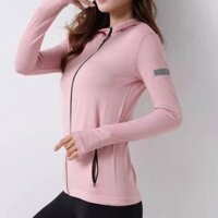 SUPER SALE . Áo khoác thun dệt có túi gym,yoga,thể thao . .