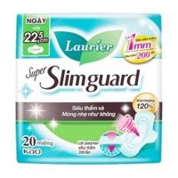 Super Slimguard Laurier 20 miếng (có cánh)