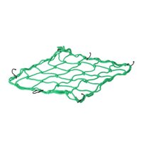 Super Strong Stretch Heavy-duty Motorcycle Cargo Net for Motorcycle with Iron Hooks 30cm * 30cm Green