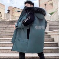 [Super Warm Giá tốt Nhất] Áo phao nam mũ lông dáng dài CAO CẤP siêu dày đại hàn phong cách Korea