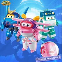 Super Wings Đồ Chơi Robot Biến Hình Mới (Nhân Vật Siêu Nhân Ellie / Shine / New-Jerome) Quà Tặng Trẻ Em