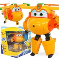 Super wings đội bay siêu đẳng đồ chơi trẻ em mô hình máy bay bucky cỡ lớn màu vàng cam (mẫu mới)