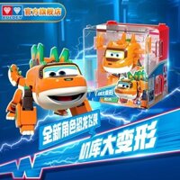 ※Super Wings Mùa 17 Robot biến hình khủng long Đội cứu hỏa Auldey Đồ chơi trẻ em