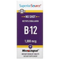 Superior Source Methylcobalamin B-12 1.000 mcg 60 MicroLingual Instant Dissolve Tablets
