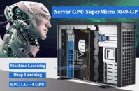 SuperMicro GPU 7049GP-TR | Dual Xeon Platinum 8272CL (52 Core / 104 Luồng) | Ram 256Gb | 4 GPU Nvidia Tesla V100 (32Gb)