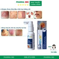 Supovir, Gel Xịt Herpes, Giời Leo, Thuỷ Đậu, Zona Thần Kinh - Pharma 365