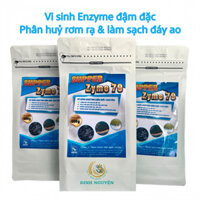 Supper Zyme 79 Vi sinh Enzyme đậm đặc, phân hủy gốc rơm rạ, xử lý đáy ao, phòng ngừa tôm chết. Gói 500g