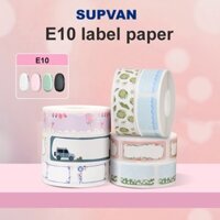 Supvan T10 T16 14mm * 50mm Giấy in nhãn hoạt hình cắt sẵn Nhãn chống nước Băng Nhãn chống trầy xước Nhãn dán giấy