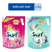 SURF - nước giặt SURF hương sương mai dịu mát và hương cỏ hoa diệu kỳ (Túi 2,5kg)