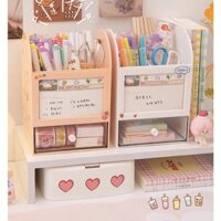 [Suri store] Hộp đựng bút giấy note , hộp lưu trữ decor bàn học