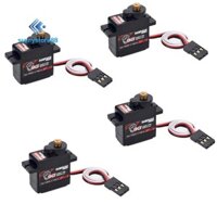 Surpass HOBBY 4 CÁI S0009M 9G Servo kỹ thuật số Bánh răng kim loại Servo 1.4KG Bánh lái cho xe RC Phần máy bay Thuyền tàu máy bay Máy bay