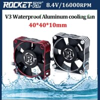 Surpass HOBBY ROCKET-RC Quạt làm mát bằng nhôm 40mm V3 chống nước 8.4V / 16000 RPM T6 Khung tản nhiệt bằng nhôm ESC Tản nhiệt cho xe RC Động cơ không chổi than