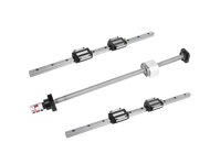 Surprecision Linear Motion Kit Ball Screw Rail Guide SFU2505-HSR25CA Low Friction Anti-Backlash for CNC Project DIY Standard Length 2600mm and Custom