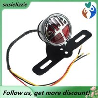 [Susielizzie] 1 Đèn LED Xe Máy Retro Đèn Hậu Miller Dừng Đuôi Đèn Đen Biển Số Đèn Phía Sau Cho Harley Chopper Bobber Cafe Racer