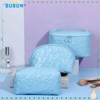 Susun set 3 Túi Đựng Đồ Trang Điểm Bằng pu Chống Thấm Nước Sức Chứa Lớn y2k Tiện Lợi Cho Nữ