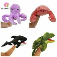 Sutongxue Con Rối Động Vật Biển, Búp Bê Tay Di Chuyển Miệng Con Rối Cá Mập Sang Trọng, Bạch Tuộc Giáng Sinh Cua Rùa Cá Voi Kể Câu Chuyện Nhập Vai