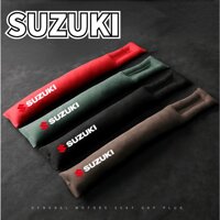 SUZUKI LOGO seat Alcantara material gap plug car gap leak-proof car interior main driver's seat decoration