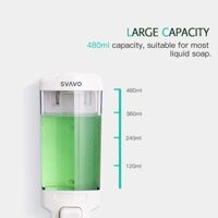 [SVAVO - TẶNG BỘ DÁN TƯỜNG] Hộp đựng nước rửa tay treo tường SVAVO V9121 V480ml