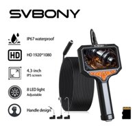 Svbony SM501 4.3 "Camera kiểm tra nội soi IPS 1920P HD 8 Đèn LED IP67 5M Cáp 32GB Thẻ TF