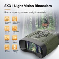 Svbony SX31 Kính tầm nhìn ban đêm 4K 8X Ống nhòm tầm nhìn ban đêm Zoom kỹ thuật số cho bóng tối Săn bắn Xem động vật hoang dã