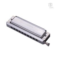 Swan Chromatic Harmonica 10 lỗ 40 tông màu Chìa khóa bạc C với hộp tinh tế