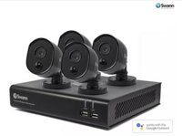 Swann 4 Channel 1080p DVR with 4 x Thermal Sensing Cameras & 32GB Micro SD Card and Google Assistant (SWDVK-444804BV-AU)