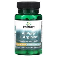 Swanson AjiPure L-Arginine 500 mg 60 Veggie Caps