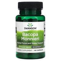 Swanson Bacopa Monnieri 50 mg Per Capsule 90 Capsules