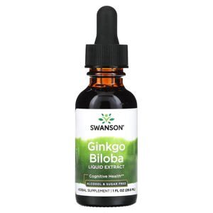 Swanson Ginkgo Biloba 24% 240 viên - Viên uống bổ não và tăng cường trí nhớ