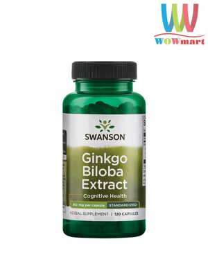 Swanson Ginkgo Biloba 24% 240 viên - Viên uống bổ não và tăng cường trí nhớ