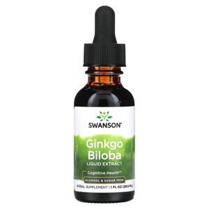 Swanson Ginkgo Biloba 24% 240 viên - Viên uống bổ não và tăng cường trí nhớ