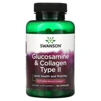 Swanson Glucosamine & Collagen Type II 90 Capsules