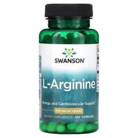 Swanson L-Arginine 500 mg 100 Capsules