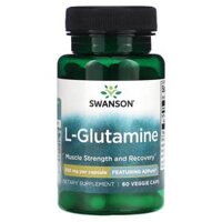 Swanson L-Glutamine 500 mg 60 Veggie Caps