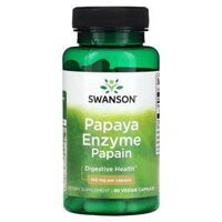 Swanson Papaya Enzyme Papain 100 mg 90 Veggie Capsules