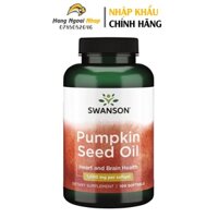 Swanson Pumpkin Seed Oil 1000mg 100 Viên - Hỗ Trợ Cải Thiện Đường Tiết Niệu Của Mỹ