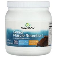 Swanson Senior Muscle Retention Whey Protein Powder Chocolate 1.06 lb (480 g)